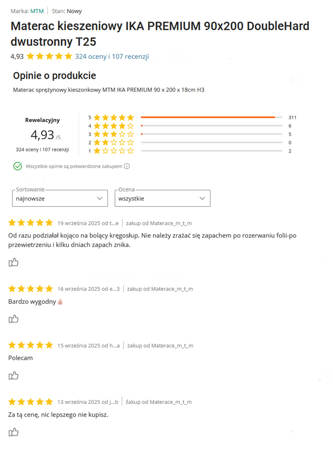 Opinie klientów MTM