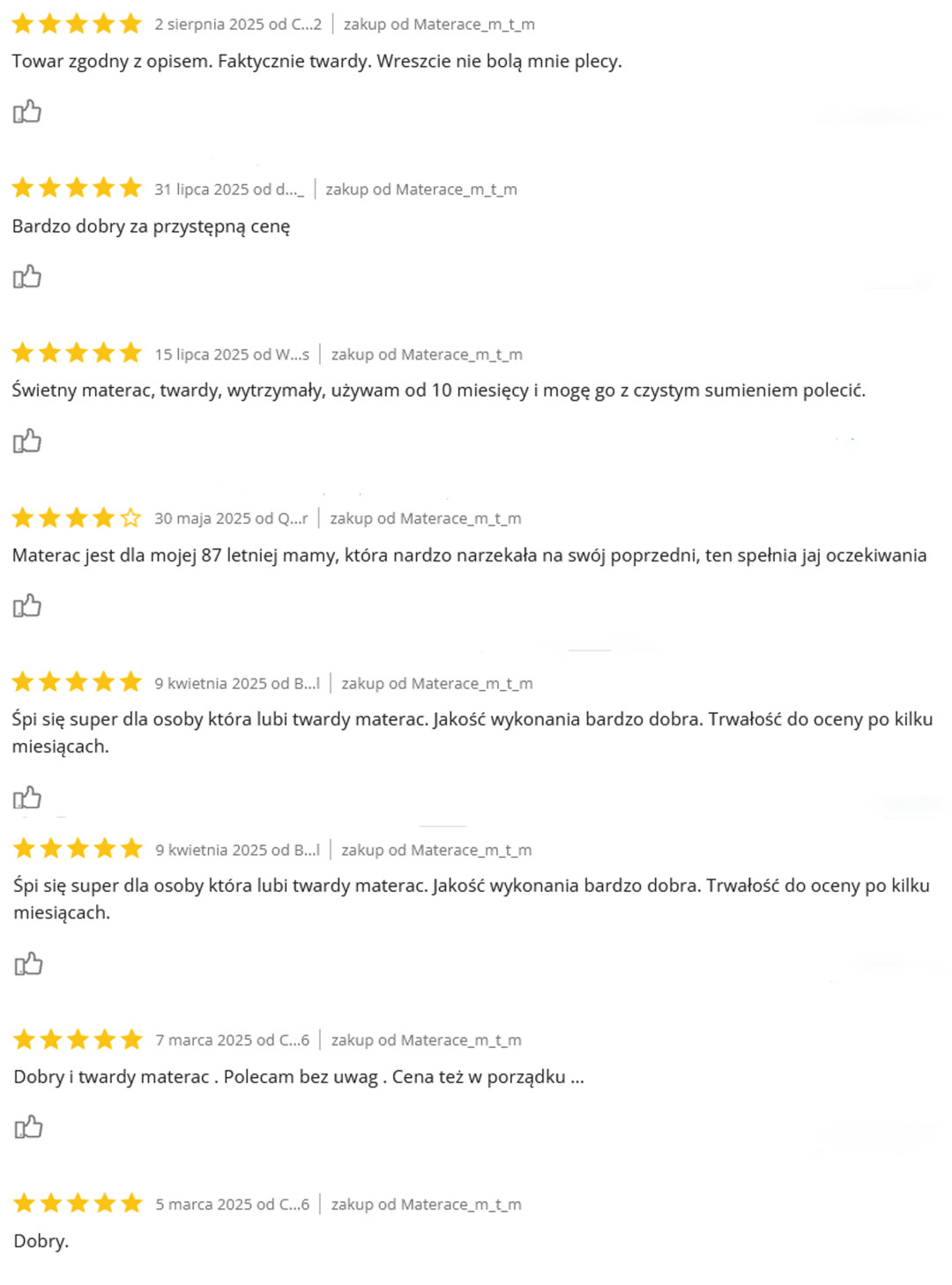 Opinie klientów MTM