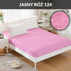 Prześcieradło z gumką 80x180 różowe