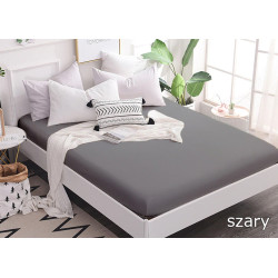 Prześcieradło 80x200 z gumką szare