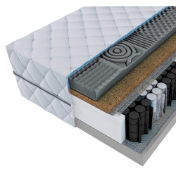 Materac PROFIL 90x200 kieszeniowy 20 cm H3 H4 kokos masujący pianka ulga na kręgosłup pokrowiec zdejmowany