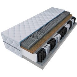 Materac 90x200 PROFIL pocket kokos H3 H4 masujący 20 cm komfort pleców pianka profilowana