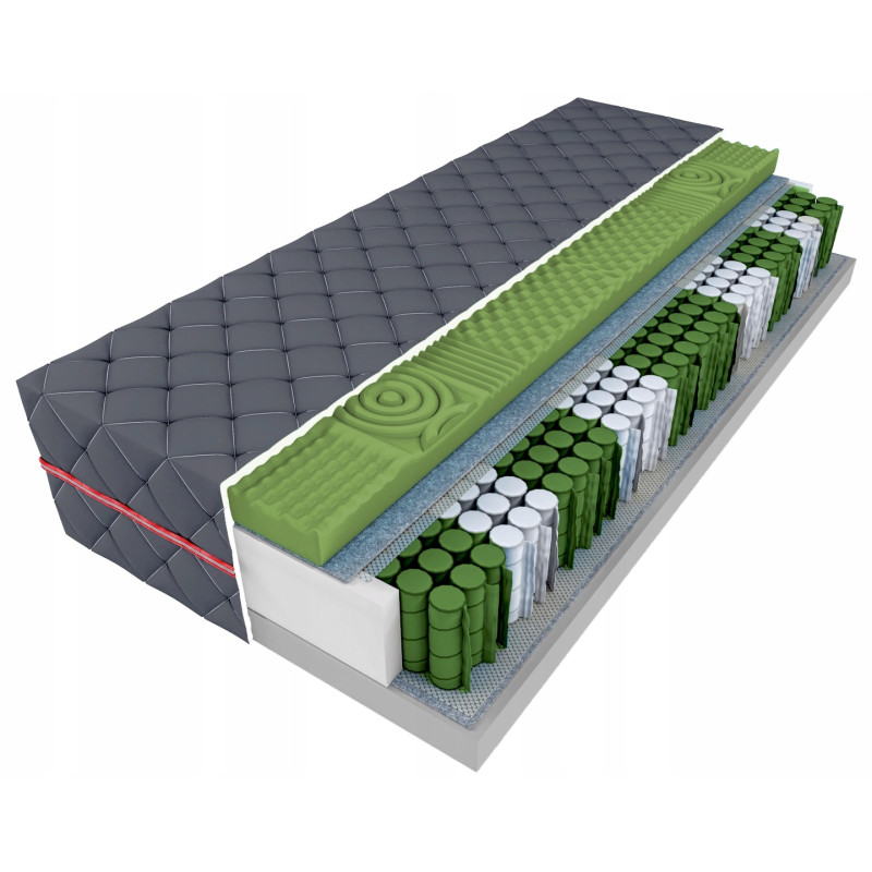 Materac 80x180 15 cm masujący kieszeniowy H3- średnio-twardy ULGA NA PLECY!