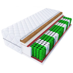 Materac z kokosem 160x200 T25 dwustronny twardy i średniotwardy CARL