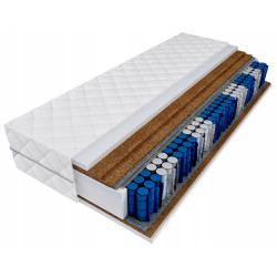 100x200 materac pocket 3x kokos twardość H4 H5