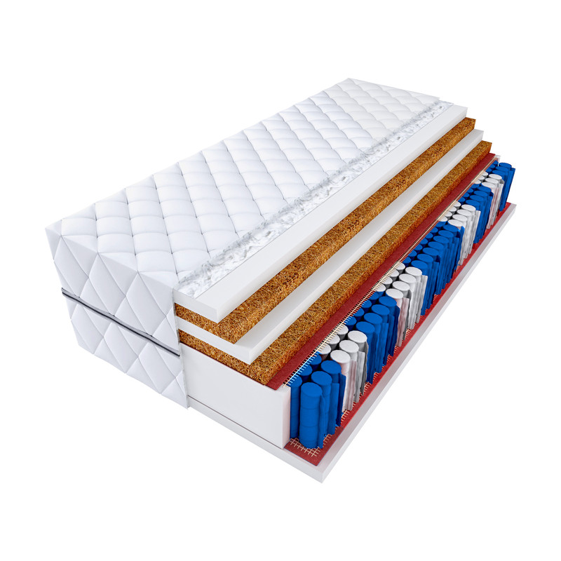 Materac MEDI 160x200 SUPER TWARDY 2x KOKOS POCKET H5