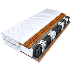 Materac kieszeniowy 90x200 HARD 3x KOKOS H4/H5 - MEGA TWARDY